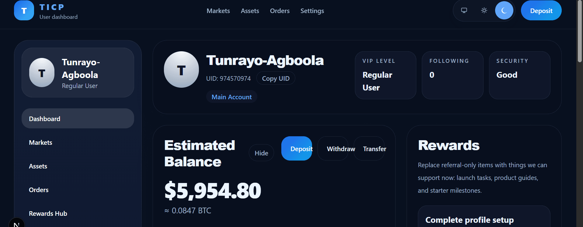 Crypto Wallet + Portfolio Tracker preview