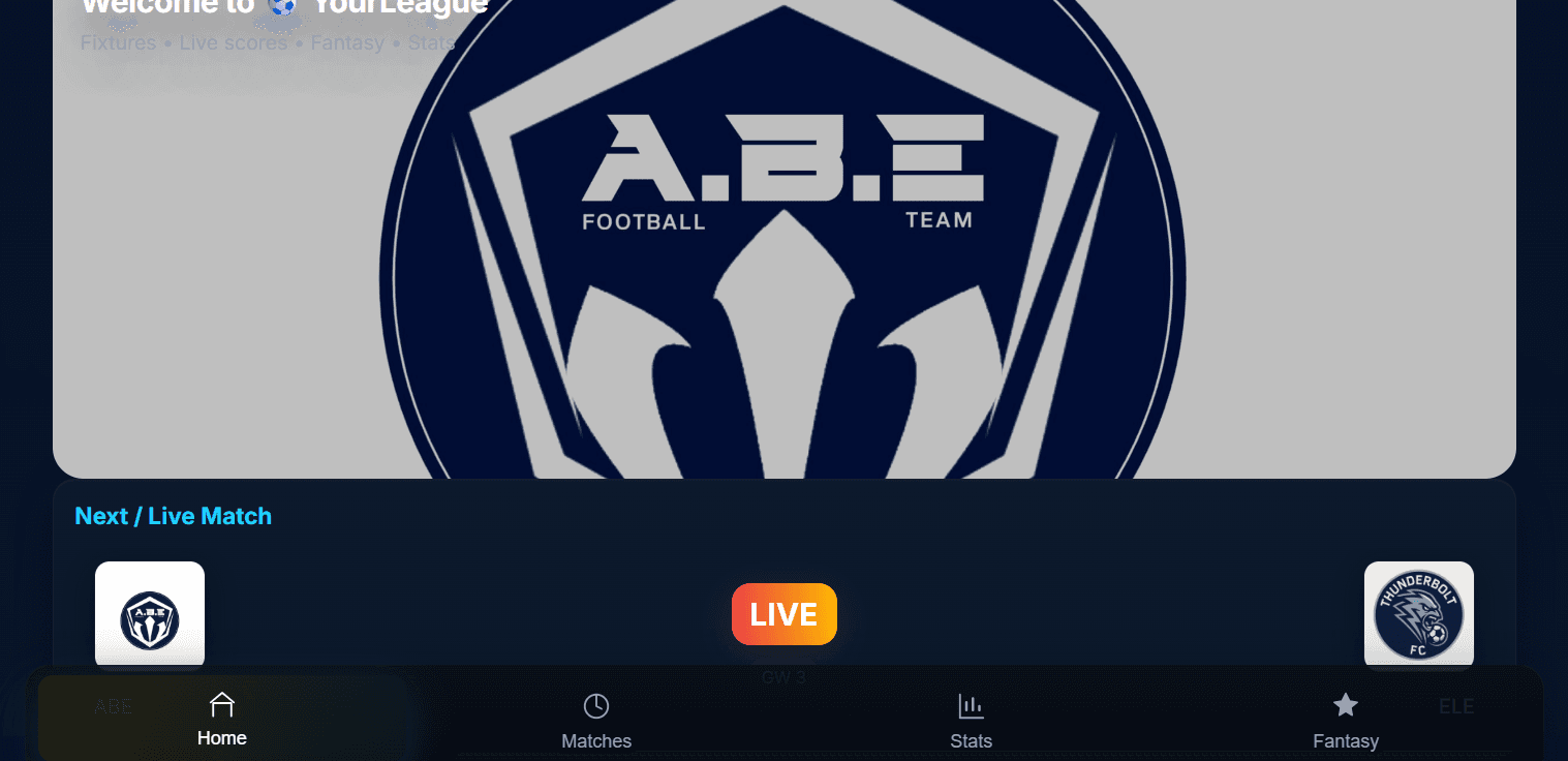 Football App preview